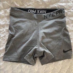 nike pro spandex shorts